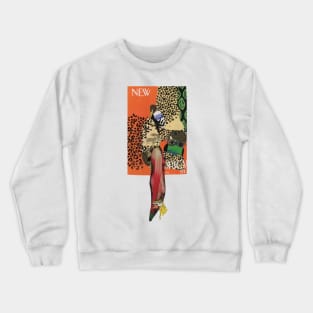 Tiger Spots, a Vogue cover remix Crewneck Sweatshirt